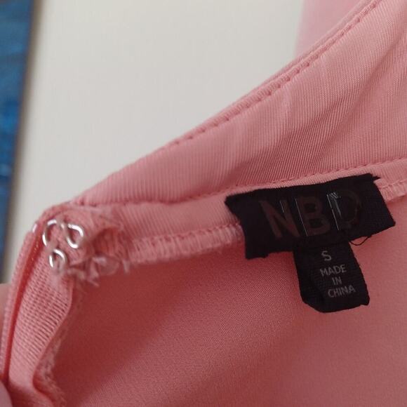 NBD Revolve Leo Mini Halter Dress S Blush NWT - Picture 9 of 15